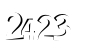 חלה טעות. יש להכניס שוב את המספרים המופיעים בתמונה